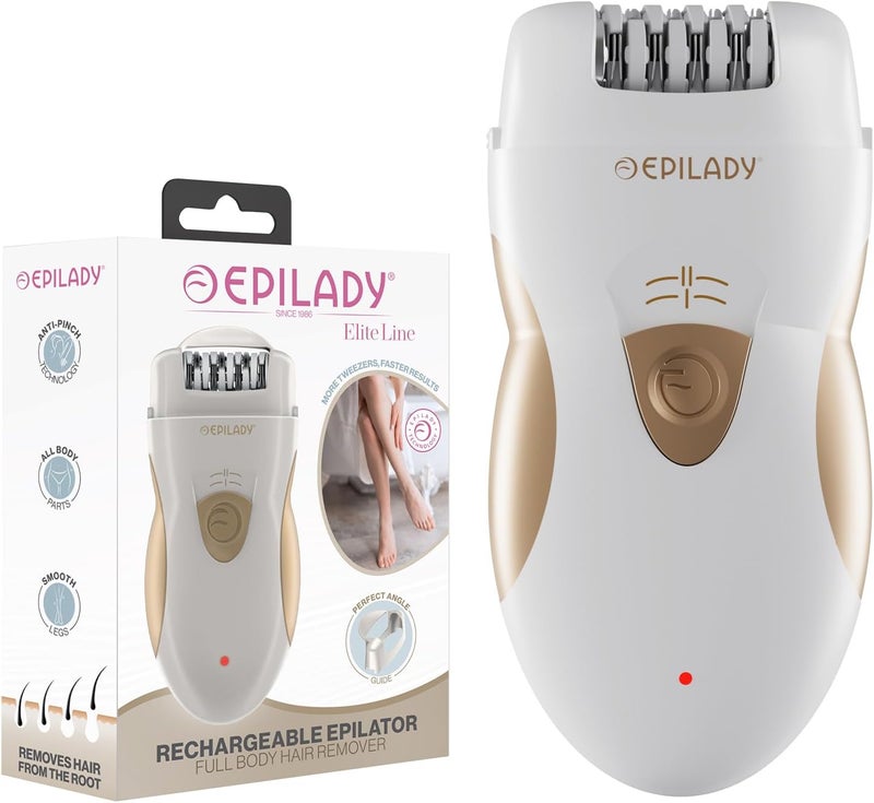 Epilady Legend 5 Rechargeable Cordless Epilator for Women, 56-Tweezer Dual Speed Full Body Hair Removal Device for Legs, Underarms, & Bikini, Long-Lasting Smooth Skin, Travel Case Included - Image 1